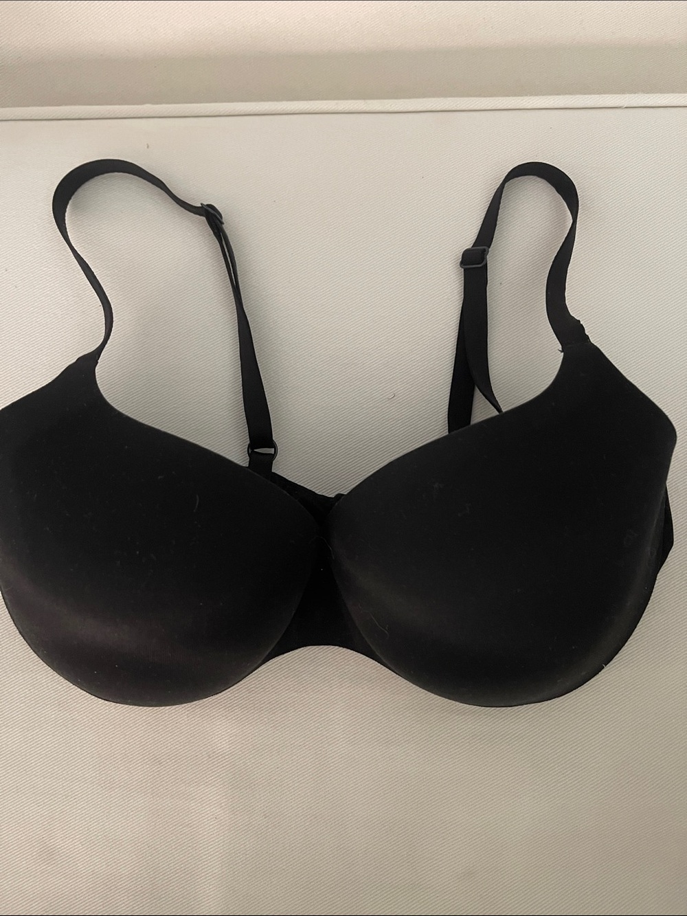 2 Auden Nude + Black Embedded Wire Demi Bras - 36C - Picture 2 of 6